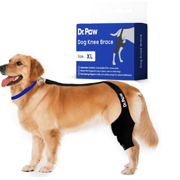 Dr. Paw Dog ACL Knee Brace, Dog Knee Brace  Torn ACL Hind Leg Secure Fit, S XL - Picture 2 of 7